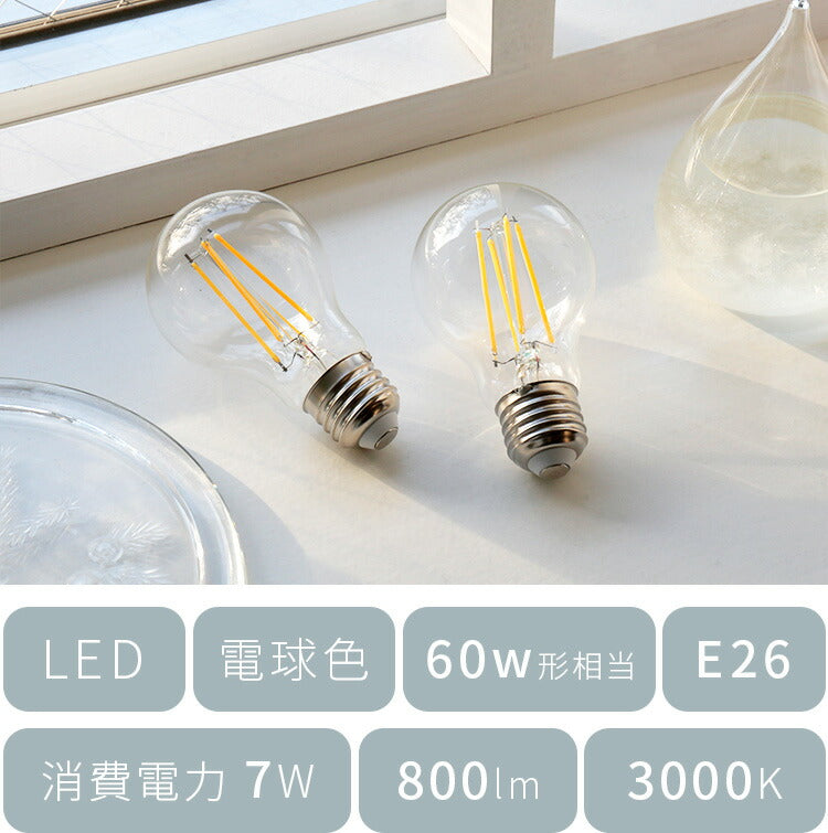 E26 LEDエジソン電球 800lm