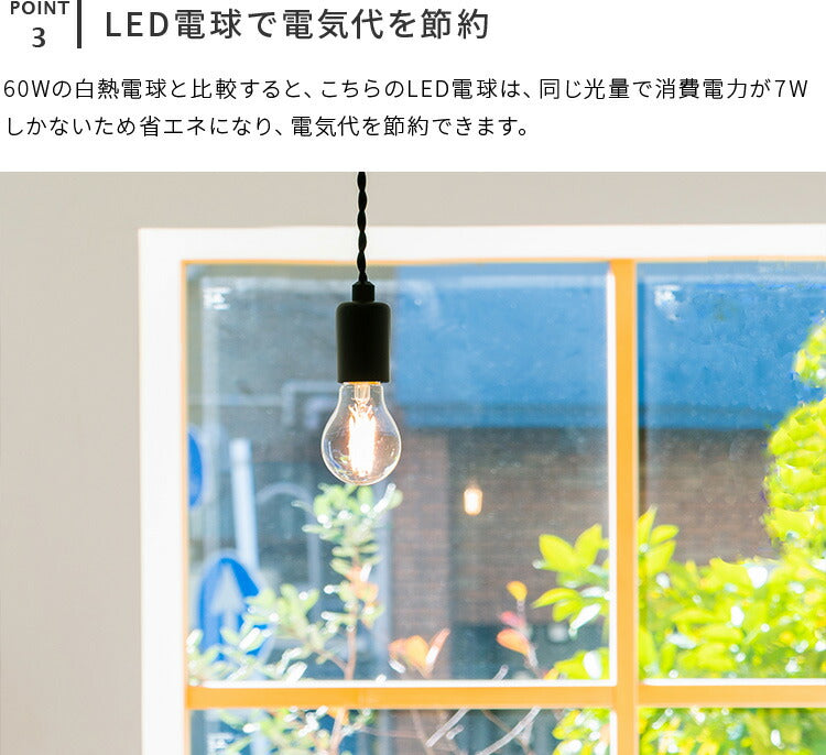 E26 LEDエジソン電球 800lm