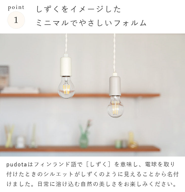 aina ペンダントライト pudota プドタ
