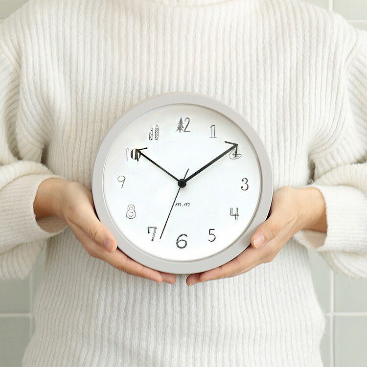 松尾ミユキ Wall clock ウォールクロック Sサイズ 19cm