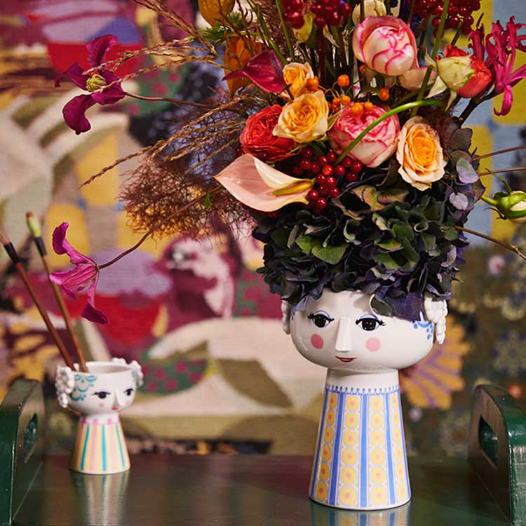 エヴァ 花瓶 フラワーベース H18.5cm