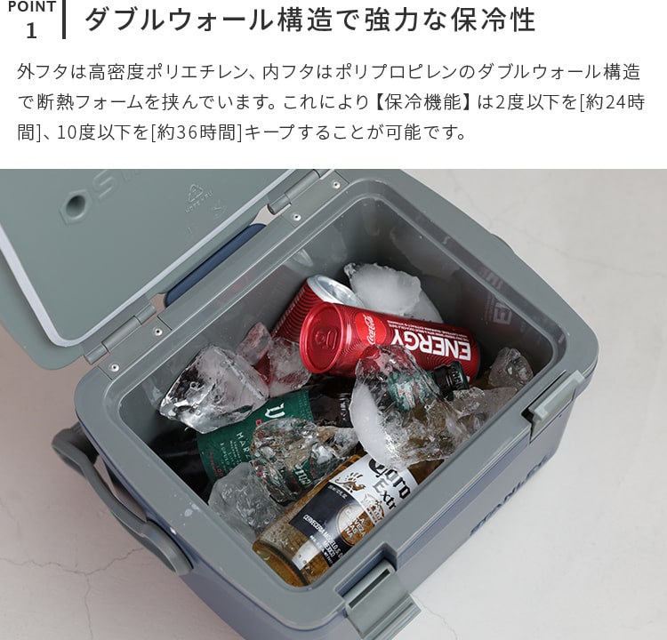 クーラーボックス 15.1L ホワイト