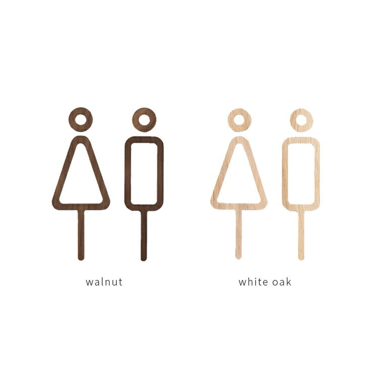RESTROOM SIGNS wood