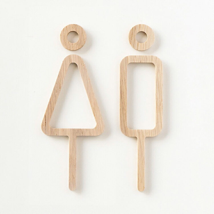 RESTROOM SIGNS wood