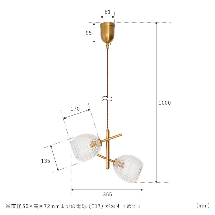 schon ペンダントライト2灯 beere ベーレ