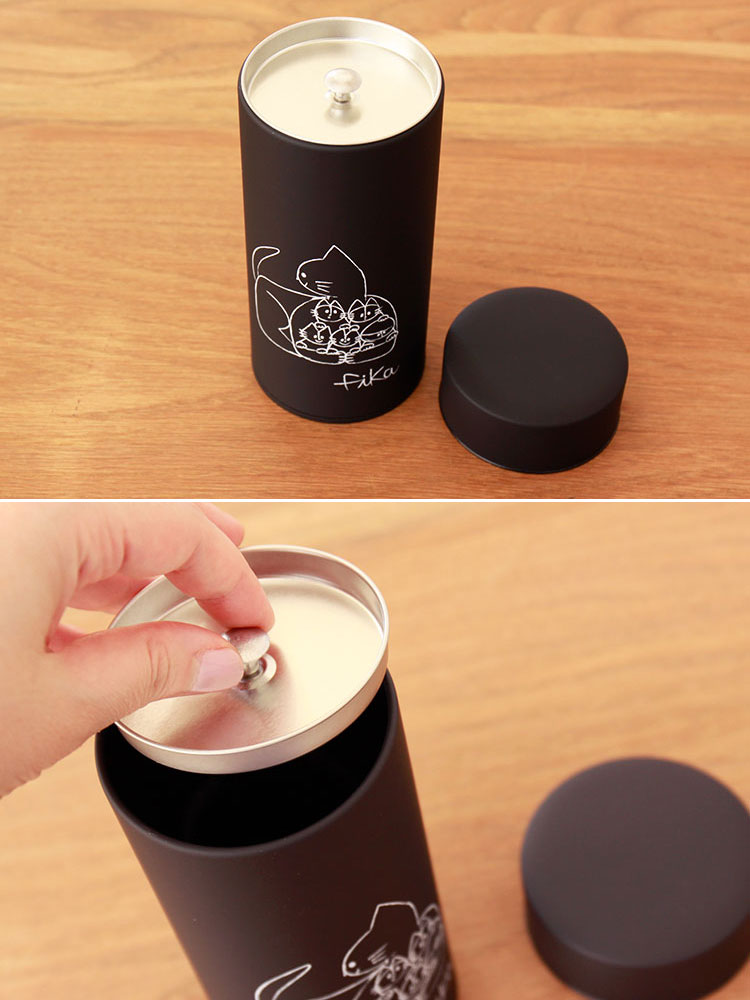 コーヒー缶 fika フィーカ キャニスター 収納 コーヒー缶 珈琲缶 茶筒