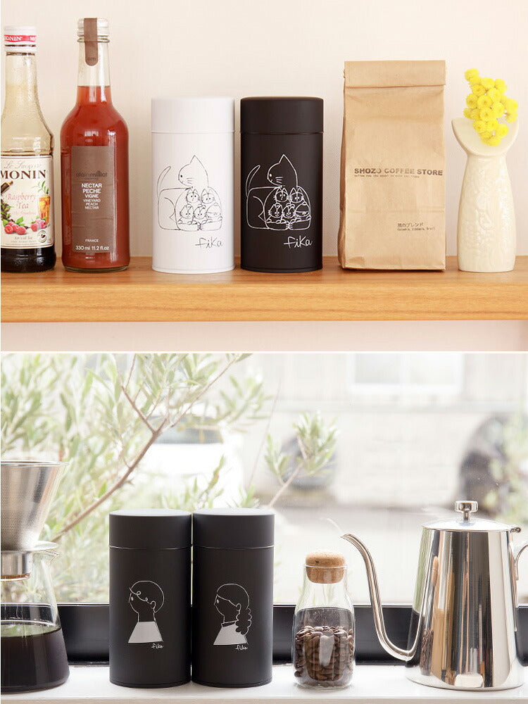 コーヒー缶 fika フィーカ ペアセット キャニスター 収納 珈琲缶