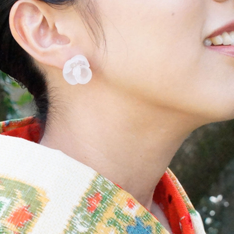 ピロット　様　ピアス　No.5064 HARIO LWF HAP-TB-002 ピアス・ツバキフロスト – kakko本店