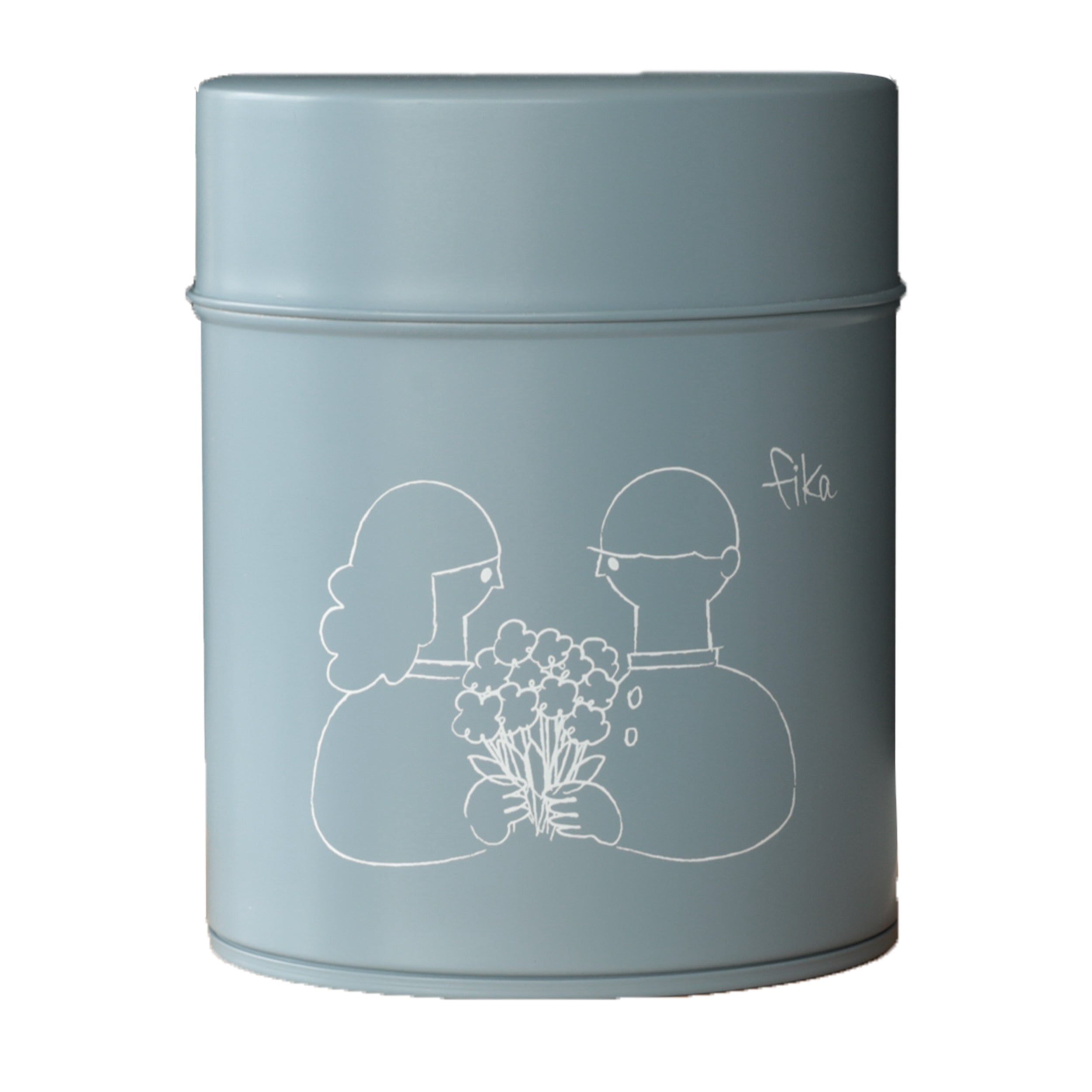 fika コーヒー缶 225g boy & girl キャニスター 収納 コーヒー缶 珈琲