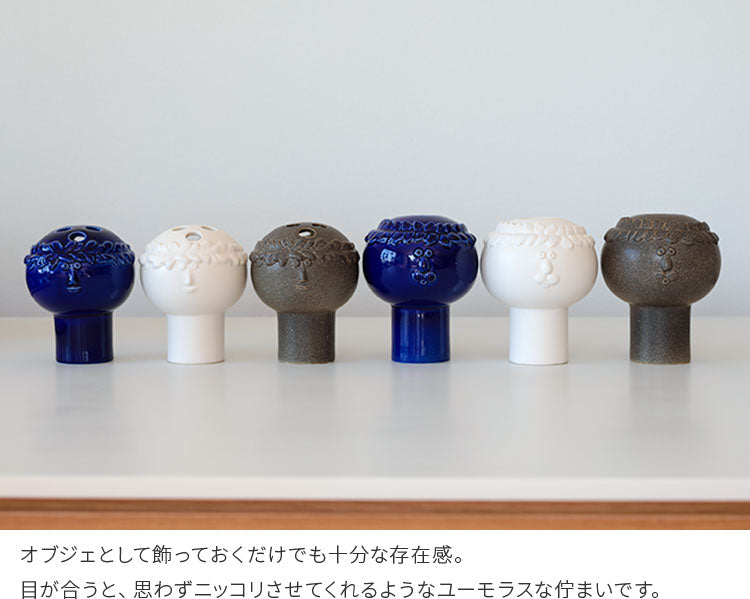 スティグ、リンドベリ フラワーベース女の人グレー Stig Lindberg（スティグ リンドベリ） / 女の人の花瓶（グレー
