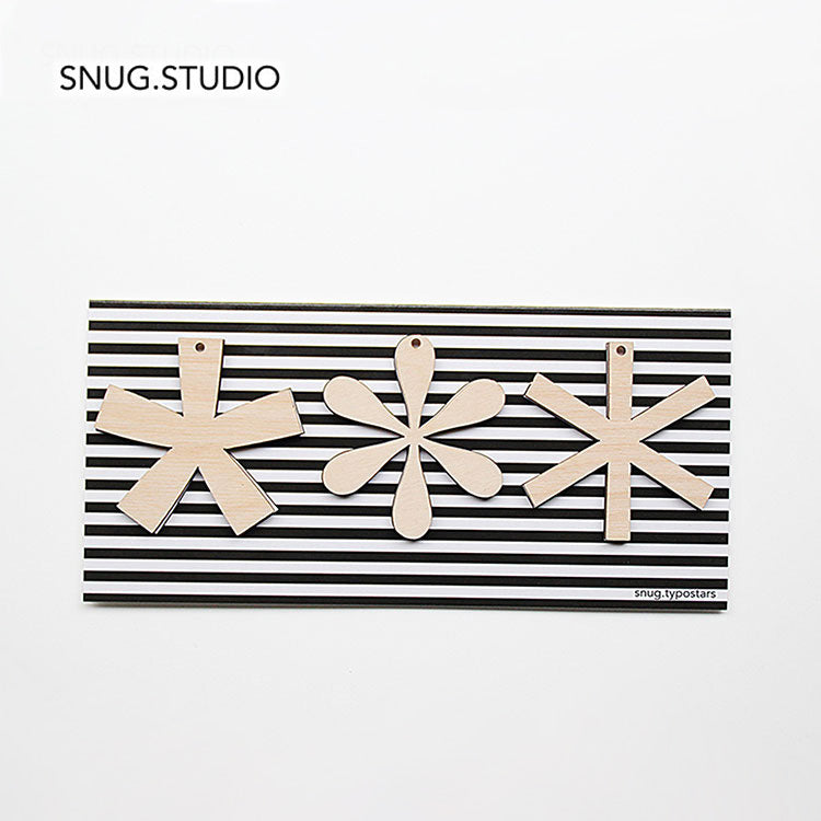 オーナメント SNUG.TYPOSTARS 3個セット