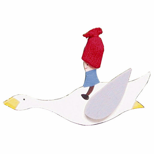 Larssons Tra オーナメント 白鳥と子供