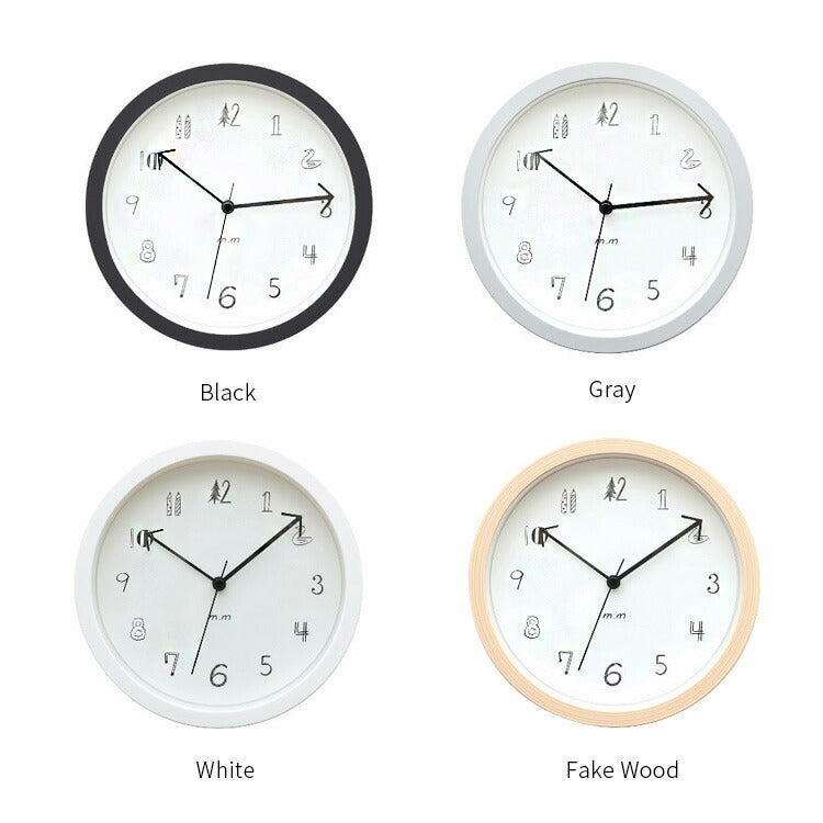 松尾ミユキ Wall clock ウォールクロック Sサイズ 19cm