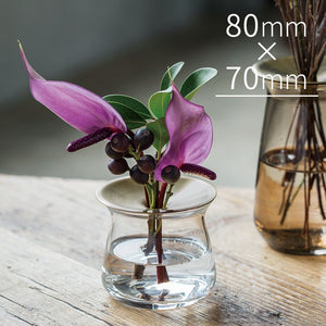 KINTO フラワーベース LUNA 80×70mm