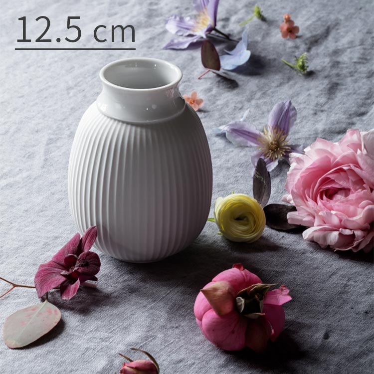 花瓶 リュンビューカーブベース 12.5cm リュンビュー ポーセリン
