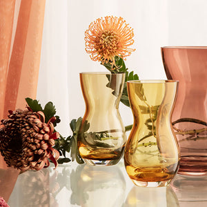 ホルムガード ガラスベース アンバー H16cm