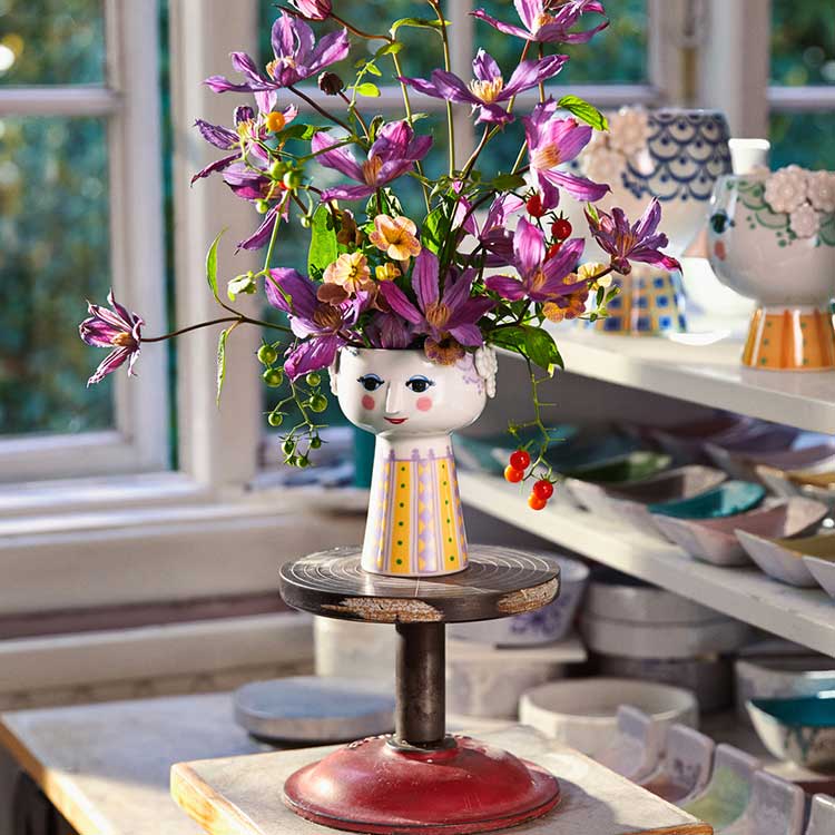 エヴァ 花瓶 フラワーベース H15cm