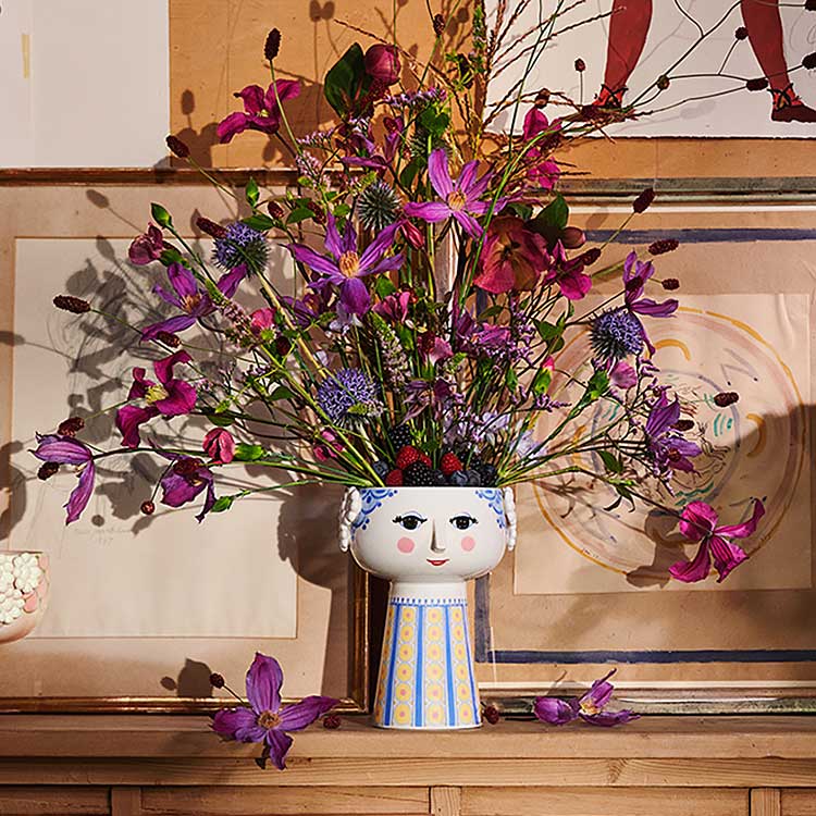 エヴァ 花瓶 フラワーベース H18.5cm
