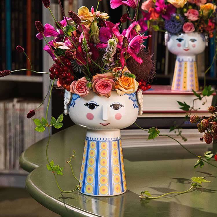 エヴァ 花瓶 フラワーベース H18.5cm