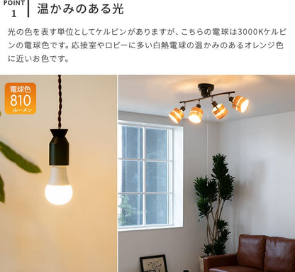 LED電球 810lm 電球色 E26