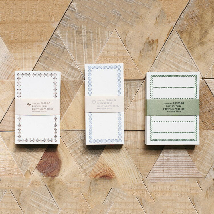 凸版印刷 メモカード 50枚入 倉敷意匠【メモ カード メモ帳 メモ用紙