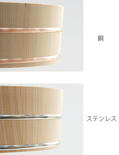 木曽のサワラでつくった湯桶