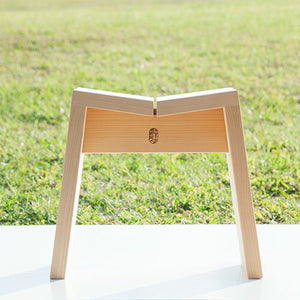 木曽のサワラでつくった風呂椅子