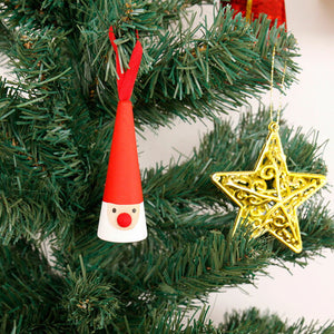 Larssons Tra オーナメント 木のサンタ