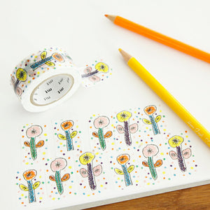 mt × ミナ・ペルホネン flower white 20mm