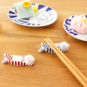 LisaLarson　リサラーソン マイキー箸置きセット ねるねこ アカ・アオ