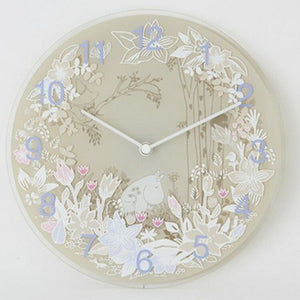 掛け時計 ムーミン ピッキング フワラー[Moomin picking flower]