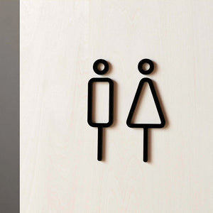 RESTROOM SIGN 2P