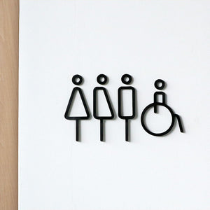 RESTROOM SIGN 4P